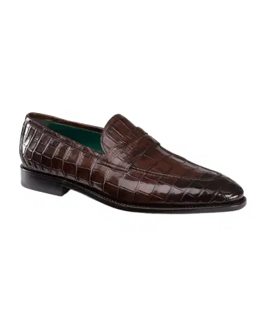 Stefano Ricci Men 's Crocodile Leather Loafers | Thumbnail 1 Stefano Ricci Men 's Crocodile Leather Loafers | Thumbnail 1