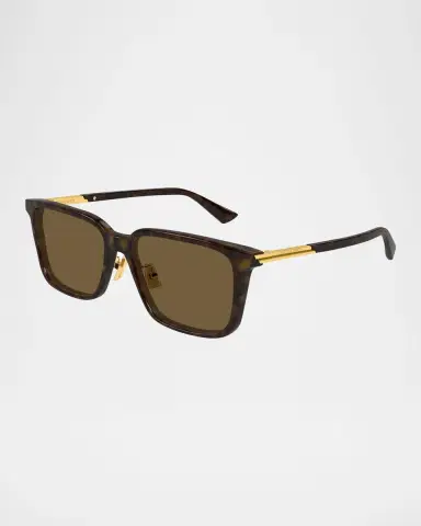 Bottega Veneta Men's BV1374SK Acetate Rectangle Sunglasses | Thumbnail 2 Bottega Veneta Men's BV1374SK Acetate Rectangle Sunglasses | Thumbnail 2