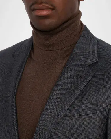 Zegna Men's Trofeo Wool Plaid Two-Piece Suit | Thumbnail 6 Zegna Men's Trofeo Wool Plaid Two-Piece Suit | Thumbnail 6