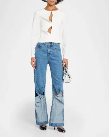 Wynn Hamlyn Mid-Rise Twist Jeans | Thumbnail 2 Wynn Hamlyn Mid-Rise Twist Jeans | Thumbnail 2
