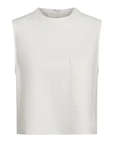 TWP Cropped Leather Muscle Tank | Thumbnail 1 TWP Cropped Leather Muscle Tank | Thumbnail 1