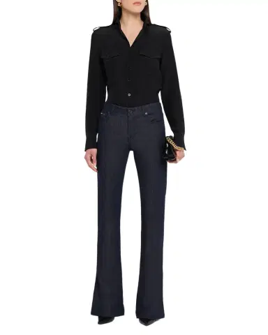 TOM FORD Silk Crepe De Chine Military Shirt | Thumbnail 1 TOM FORD Silk Crepe De Chine Military Shirt | Thumbnail 1