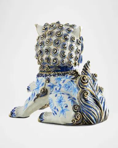Jay Strongwater Shi Foo Dog Chinoiserie Figurine | Thumbnail 2 Jay Strongwater Shi Foo Dog Chinoiserie Figurine | Thumbnail 2