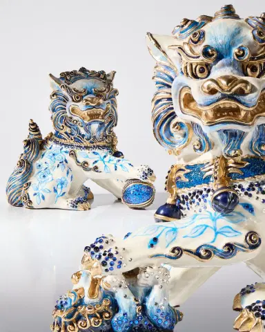 Jay Strongwater Shi Foo Dog Chinoiserie Figurine | Thumbnail 4 Jay Strongwater Shi Foo Dog Chinoiserie Figurine | Thumbnail 4