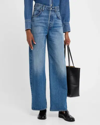 Good Work by Argent x Citizens of Humanity Ayla Baggy Straight-Leg Cotton Denim Jeans | Thumbnail 4 Good Work by Argent x Citizens of Humanity Ayla Baggy Straight-Leg Cotton Denim Jeans | Thumbnail 4