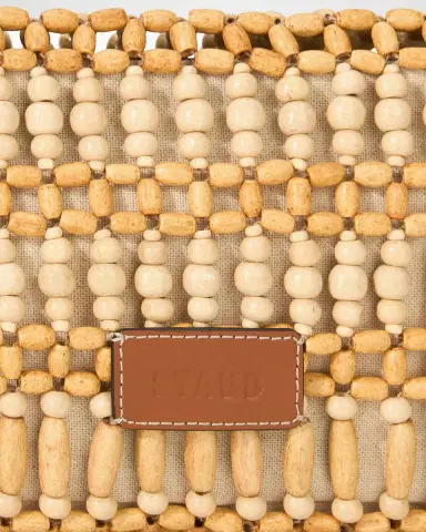 Staud Timmy Convertible Beaded Wood Shoulder Bag | Thumbnail 4 Staud Timmy Convertible Beaded Wood Shoulder Bag | Thumbnail 4