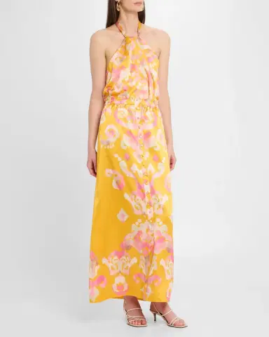 FIGUE Florentine Silk Halter Top | Thumbnail 2 FIGUE Florentine Silk Halter Top | Thumbnail 2