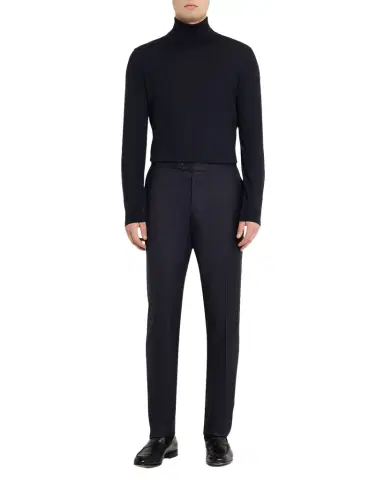 Stefano Ricci Men 's Slim Wool Trousers | Thumbnail 1 Stefano Ricci Men 's Slim Wool Trousers | Thumbnail 1