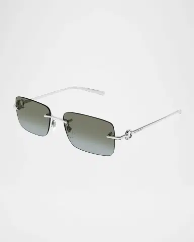 Gucci Men 's GG1703S Metal Rectangle Sunglasses | Thumbnail 2 Gucci Men 's GG1703S Metal Rectangle Sunglasses | Thumbnail 2