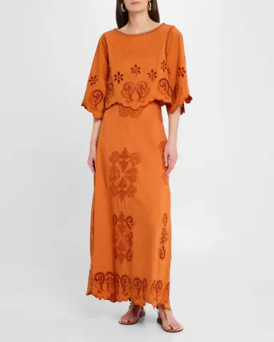 Figue Seline Broderie Anglaise Crop Top | Thumbnail 2 Figue Seline Broderie Anglaise Crop Top | Thumbnail 2
