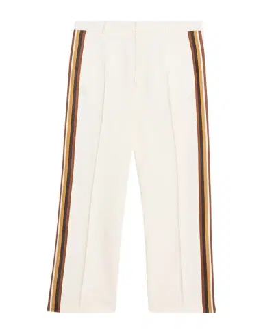 Bottega Veneta Men's Viscose Stripe Flat-Front Trousers | Thumbnail 1 Bottega Veneta Men's Viscose Stripe Flat-Front Trousers | Thumbnail 1
