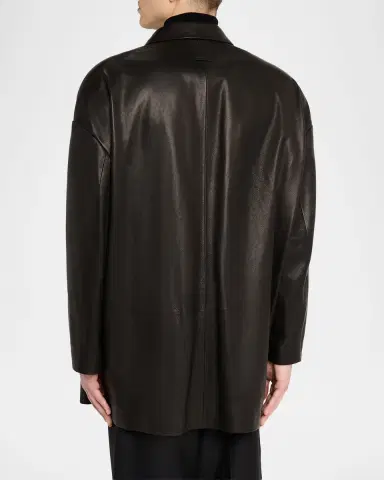Fear of God Men's Oversized Single-Breasted Leather Blazer | Thumbnail 2 Fear of God Men's Oversized Single-Breasted Leather Blazer | Thumbnail 2