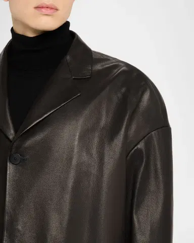 Fear of God Men's Oversized Single-Breasted Leather Blazer | Thumbnail 4 Fear of God Men's Oversized Single-Breasted Leather Blazer | Thumbnail 4