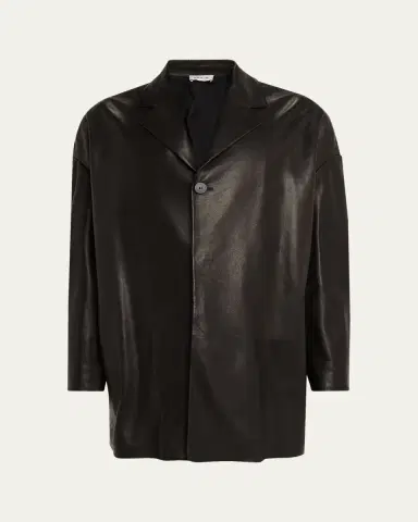 Fear of God Men's Oversized Single-Breasted Leather Blazer | Thumbnail 5 Fear of God Men's Oversized Single-Breasted Leather Blazer | Thumbnail 5