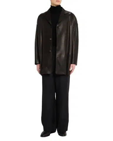 Fear of God Men's Oversized Single-Breasted Leather Blazer | Thumbnail 1 Fear of God Men's Oversized Single-Breasted Leather Blazer | Thumbnail 1