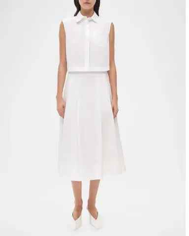 Simkhai Winslow Cropped Cotton Shirt | Thumbnail 2 Simkhai Winslow Cropped Cotton Shirt | Thumbnail 2