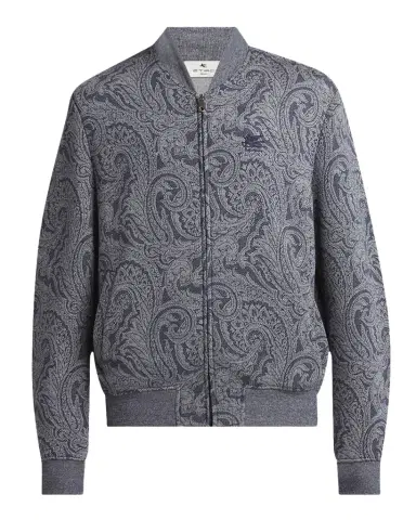 Etro Men's Paisley Full-Zip Bomber Jacket | Thumbnail 1 Etro Men's Paisley Full-Zip Bomber Jacket | Thumbnail 1