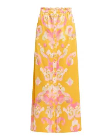 FIGUE Bastien Button-Front Silk Maxi Skirt | Thumbnail 1 FIGUE Bastien Button-Front Silk Maxi Skirt | Thumbnail 1