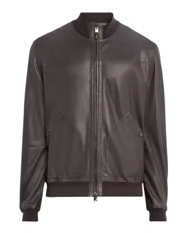 Canali Men 's Nuvola Napa Leather Bomber Jacket | Thumbnail 1 Canali Men 's Nuvola Napa Leather Bomber Jacket | Thumbnail 1