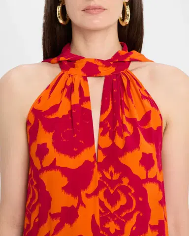 FIGUE Yvette Floral Keyhole Halter Maxi Dress | Thumbnail 5 FIGUE Yvette Floral Keyhole Halter Maxi Dress | Thumbnail 5