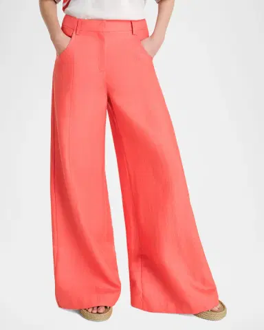 TWP Dees Cotton Linen Wide-Leg Trousers | Thumbnail 3 TWP Dees Cotton Linen Wide-Leg Trousers | Thumbnail 3