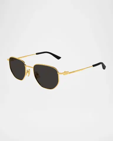 Bottega Veneta Unisex BV1301S Metal Round Sunglasses | Thumbnail 2 Bottega Veneta Unisex BV1301S Metal Round Sunglasses | Thumbnail 2