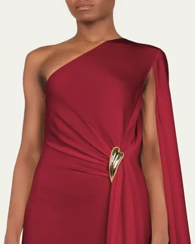 Tom Ford One-Shoulder Light Silk Evening Gown | Thumbnail 3 Tom Ford One-Shoulder Light Silk Evening Gown | Thumbnail 3