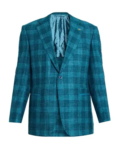 Stefano Ricci Men's Wool, Cashmere and Silk Plaid Single-Breasted Sport Coat | Thumbnail 1 Stefano Ricci Men's Wool, Cashmere and Silk Plaid Single-Breasted Sport Coat | Thumbnail 1
