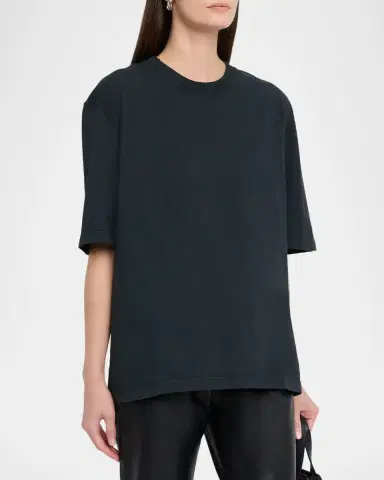 Golden Goose Reverse Logo Cotton Crewneck T-Shirt | Thumbnail 3 Golden Goose Reverse Logo Cotton Crewneck T-Shirt | Thumbnail 3