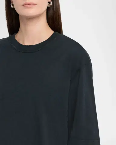 Golden Goose Reverse Logo Cotton Crewneck T-Shirt | Thumbnail 4 Golden Goose Reverse Logo Cotton Crewneck T-Shirt | Thumbnail 4