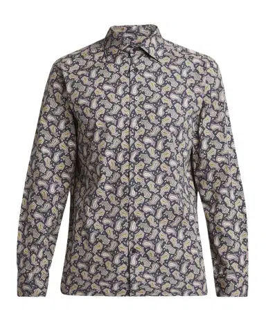 Etro Men 's Paisley Stretch Sport Shirt | Thumbnail 1 Etro Men 's Paisley Stretch Sport Shirt | Thumbnail 1