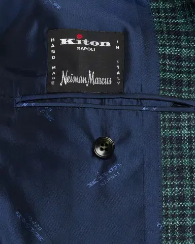 Kiton Men's Cashmere Multi-Check Sport Coat | Thumbnail 6 Kiton Men's Cashmere Multi-Check Sport Coat | Thumbnail 6