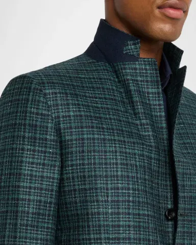 Kiton Men's Cashmere Multi-Check Sport Coat | Thumbnail 7 Kiton Men's Cashmere Multi-Check Sport Coat | Thumbnail 7