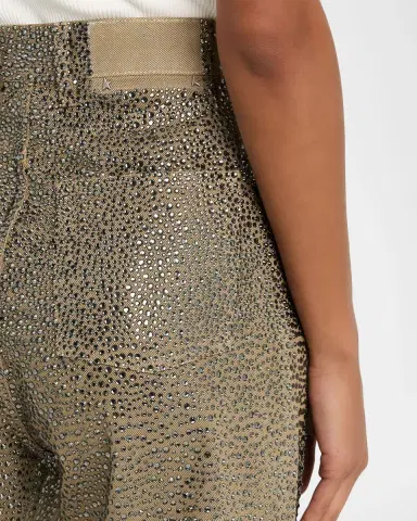 Golden Goose Journey Loose-Fit Swarovski Crystal Pants | Thumbnail 5 Golden Goose Journey Loose-Fit Swarovski Crystal Pants | Thumbnail 5
