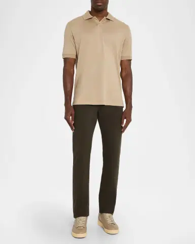 Canali Men 's Cotton-Stretch Straight Fit Five-Pocket Pants | Thumbnail 2 Canali Men 's Cotton-Stretch Straight Fit Five-Pocket Pants | Thumbnail 2
