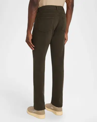 Canali Men 's Cotton-Stretch Straight Fit Five-Pocket Pants | Thumbnail 3 Canali Men 's Cotton-Stretch Straight Fit Five-Pocket Pants | Thumbnail 3