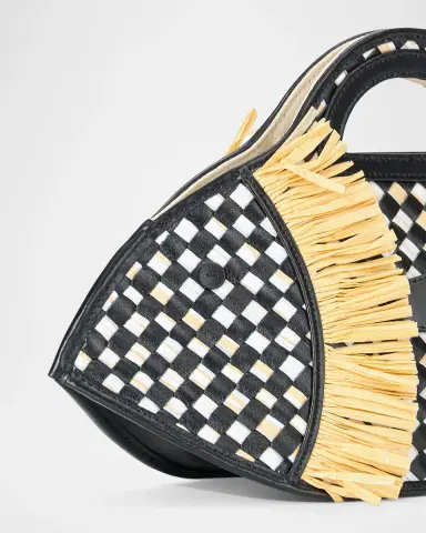 STAUD Cleo Fish Basket Leather Top-Handle Bag | Thumbnail 5 STAUD Cleo Fish Basket Leather Top-Handle Bag | Thumbnail 5