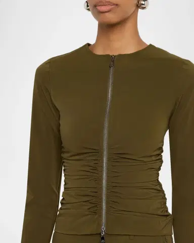 Wynn Hamlyn Ruched Zip-Front Top | Thumbnail 5 Wynn Hamlyn Ruched Zip-Front Top | Thumbnail 5