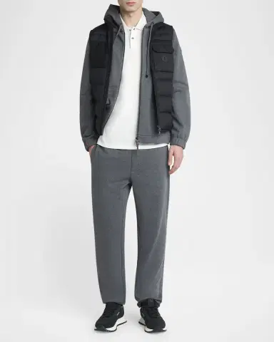 Moncler Men's Fleece Full-Zip Hoodie | Thumbnail 2 Moncler Men's Fleece Full-Zip Hoodie | Thumbnail 2