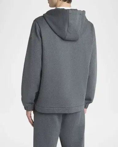 Moncler Men's Fleece Full-Zip Hoodie | Thumbnail 3 Moncler Men's Fleece Full-Zip Hoodie | Thumbnail 3