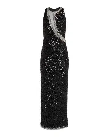 Aidan Mattox Bead-Trim Sequin Column Gown | Thumbnail 1 Aidan Mattox Bead-Trim Sequin Column Gown | Thumbnail 1