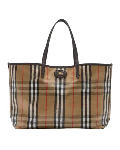 Burberry Highlands Large Check Tote Bag | Thumbnail 1 Burberry Highlands Large Check Tote Bag | Thumbnail 1