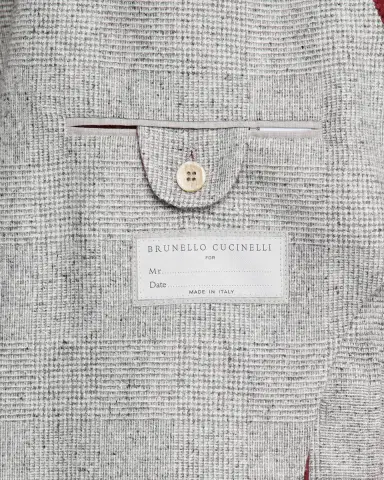 Brunello Cucinelli Men's Plaid Donegal Effect Two-Piece Suit | Thumbnail 7 Brunello Cucinelli Men's Plaid Donegal Effect Two-Piece Suit | Thumbnail 7
