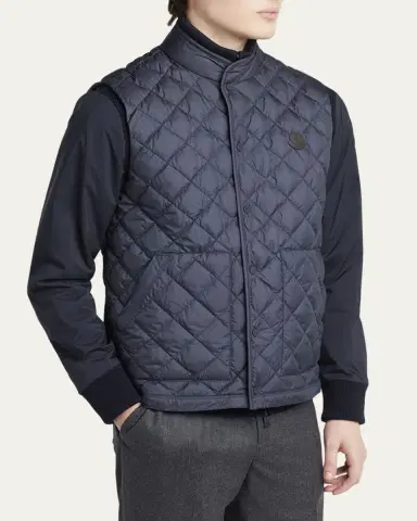 Moncler Men's Lycope Down Quilted Vest | Thumbnail 4 Moncler Men's Lycope Down Quilted Vest | Thumbnail 4