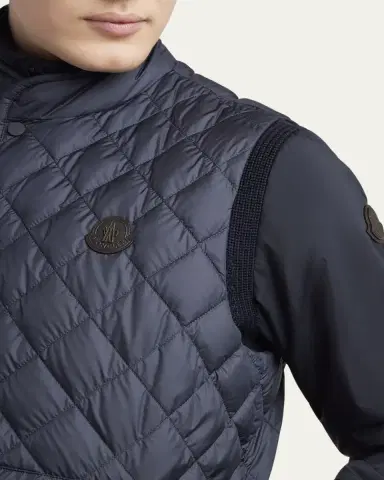 Moncler Men's Lycope Down Quilted Vest | Thumbnail 5 Moncler Men's Lycope Down Quilted Vest | Thumbnail 5