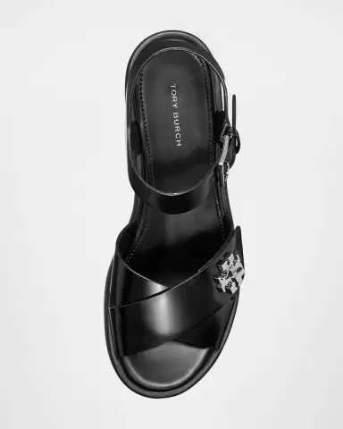 Tory Burch Turnlock Leather Lug-Heeled Platform Sandals | Thumbnail 4 Tory Burch Turnlock Leather Lug-Heeled Platform Sandals | Thumbnail 4