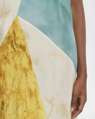 Joseph Tulipa Marble-Print Habotai Silk Maxi Dress | Thumbnail 4 Joseph Tulipa Marble-Print Habotai Silk Maxi Dress | Thumbnail 4