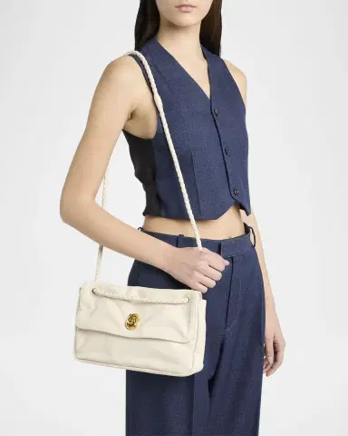 Bottega Veneta Knot Flap Leather Shoulder Bag | Thumbnail 6 Bottega Veneta Knot Flap Leather Shoulder Bag | Thumbnail 6