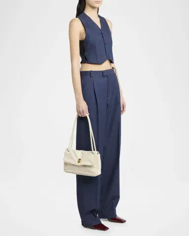 Bottega Veneta Knot Flap Leather Shoulder Bag | Thumbnail 9 Bottega Veneta Knot Flap Leather Shoulder Bag | Thumbnail 9