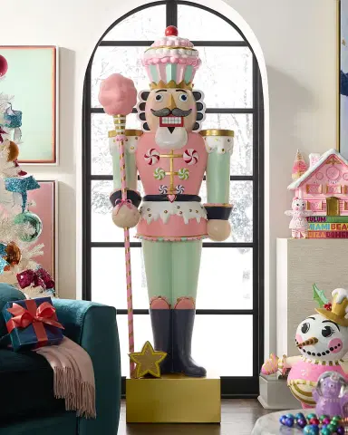 Glitterville 78" Giant Colonel Cupcake Life-Size Christmas Display | Thumbnail 1 Glitterville 78" Giant Colonel Cupcake Life-Size Christmas Display | Thumbnail 1